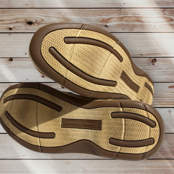 Tommy Bahama Men's Captain Sz 11M Tan Leather Boat Shoes - Picture 8 of 9